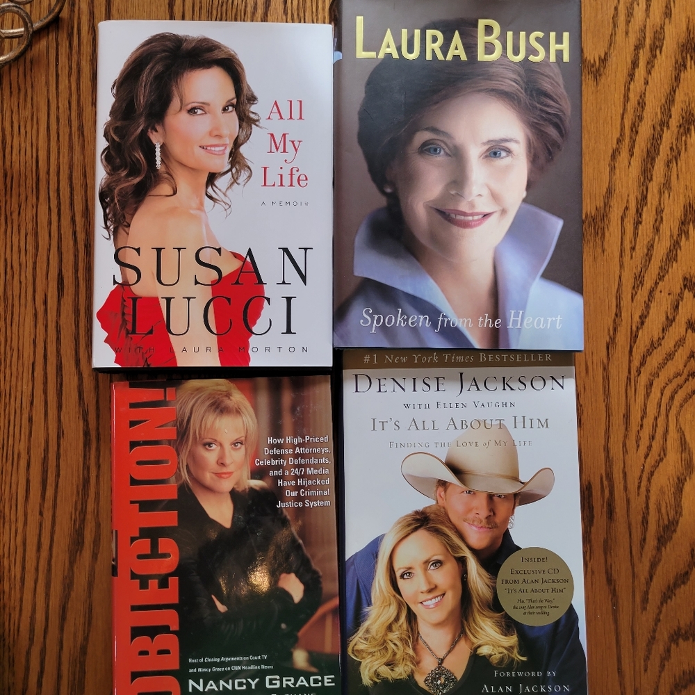 Books ~ 4: Susan Lucci ~ Laura Bush ~ Alan Jackson ~ Nancy Grace ~ GUC